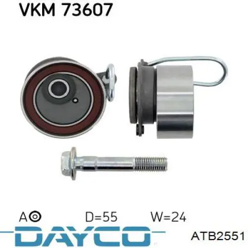 Купить ATB2551 Dayco Ролик натяжителя газораспределительного ремня
