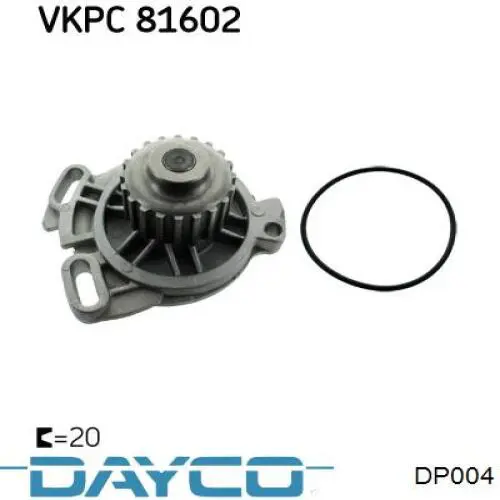 Купить DP004 Dayco Насос охлаждения