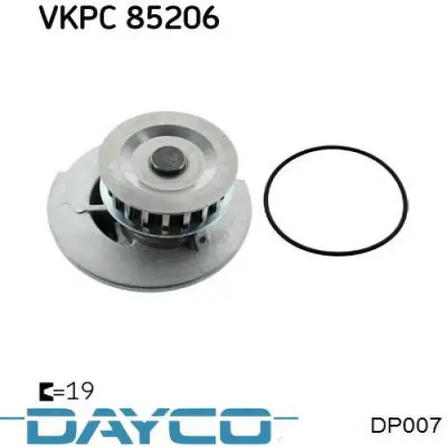 DP007 Dayco bomba de água (bomba de esfriamento)