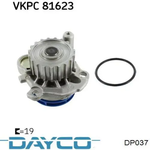Помпа охлаждения Dayco DP037 цена, от 28.32 USD