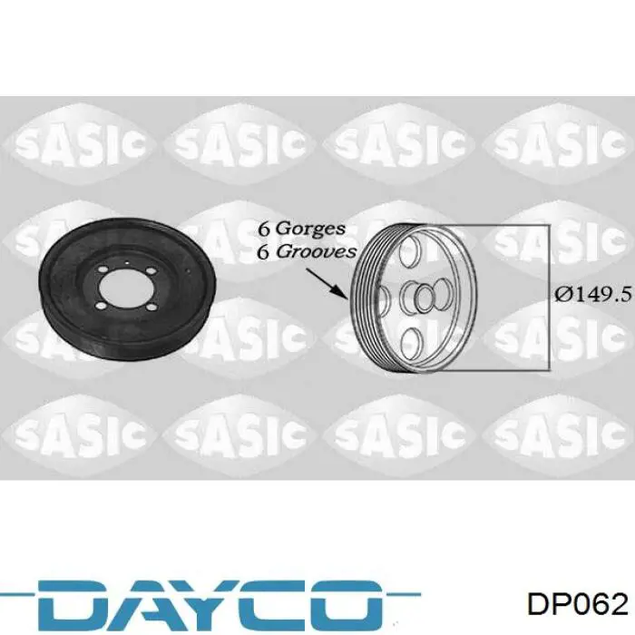 Купить DP062 Dayco Насос охлаждения