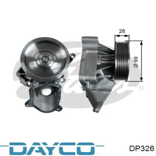 DP326 Dayco Насос водяной