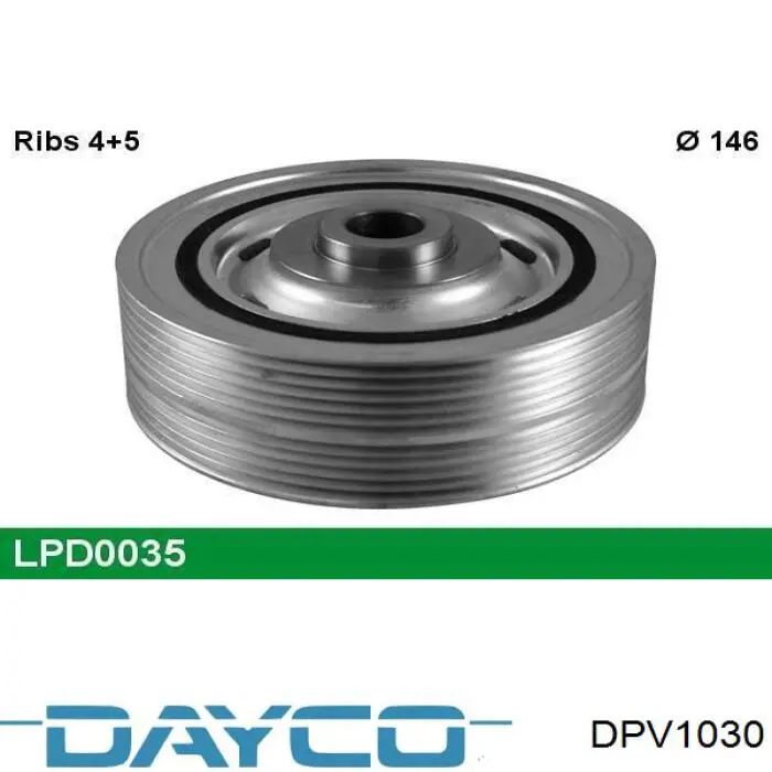 DPV1030 Dayco Шкив коленчатого вала