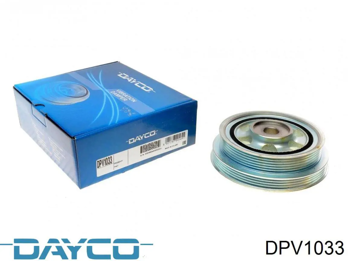 Шкив коленвала (демпфер) Dayco DPV1033 цена, от 49.56 USD