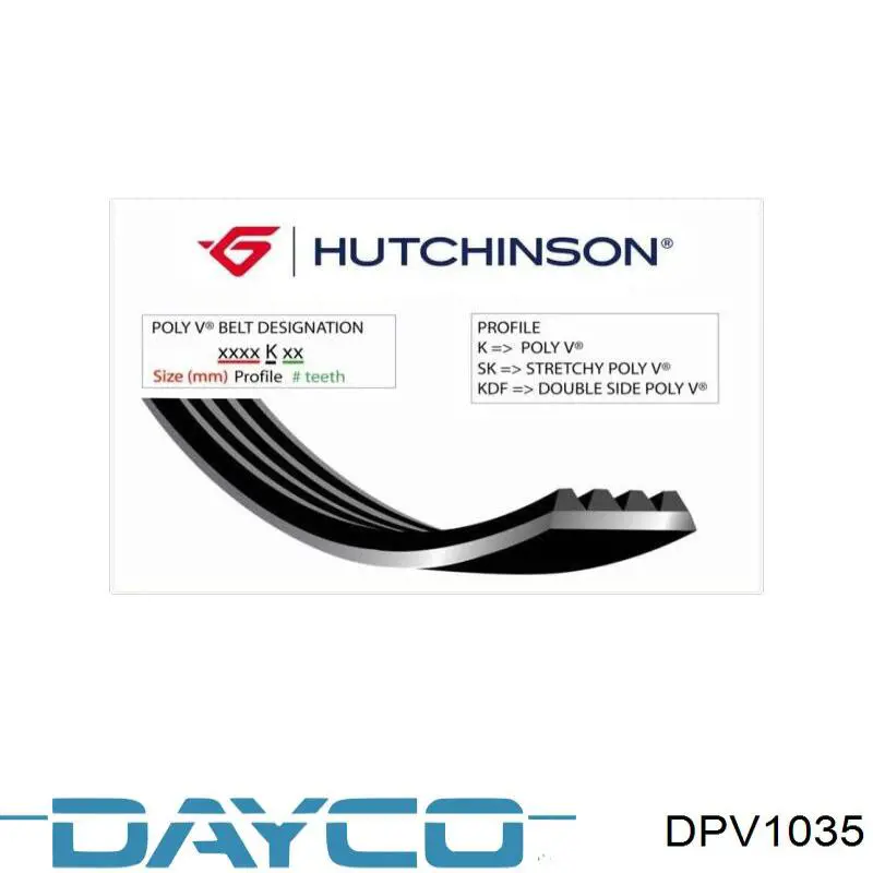 Купить DPV1035 Dayco Шкив-демпфер коленвала