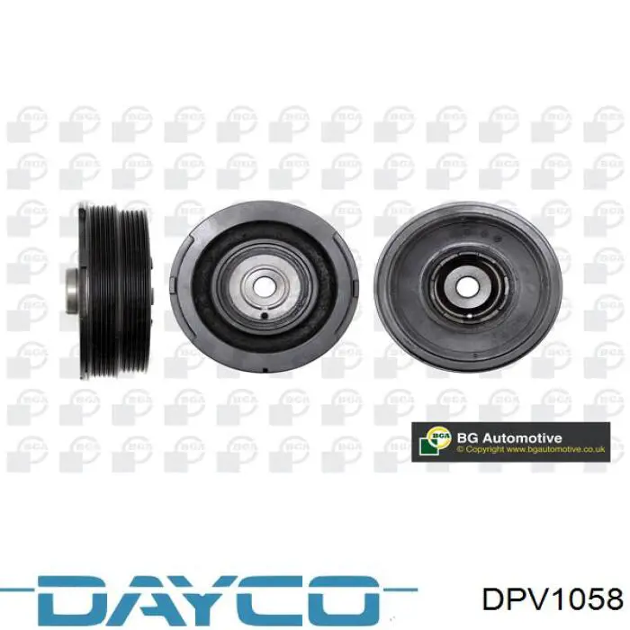 Шкив коленвала (демпфер) Dayco DPV1058 цена, от 104.25 USD