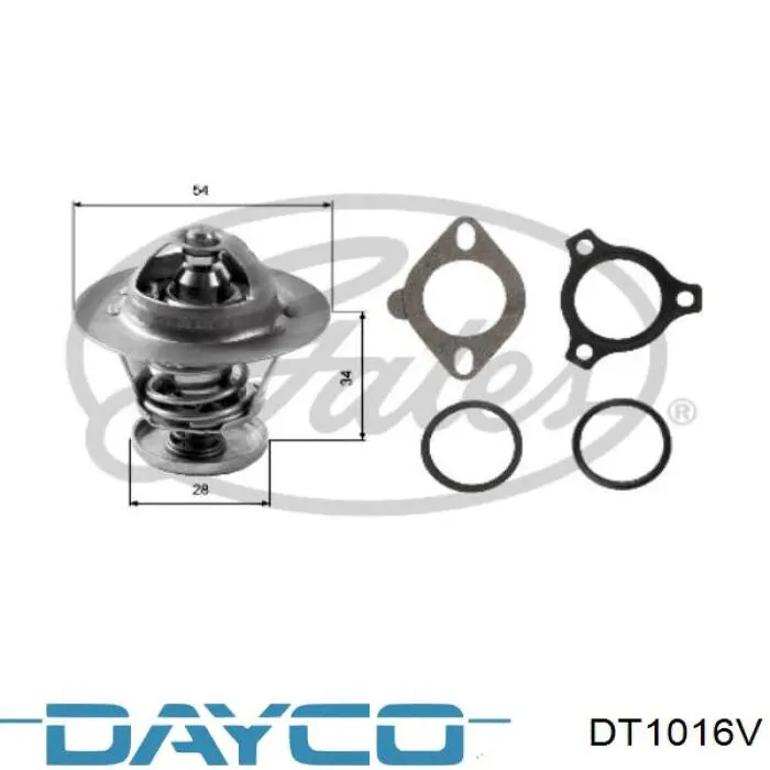 Купить DT1016V Dayco Автомобильный термостат