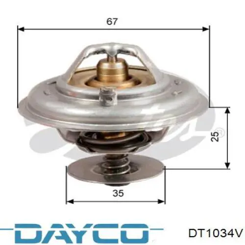 Термостат в корпусе Dayco DT1034V цена, от 11.98 USD