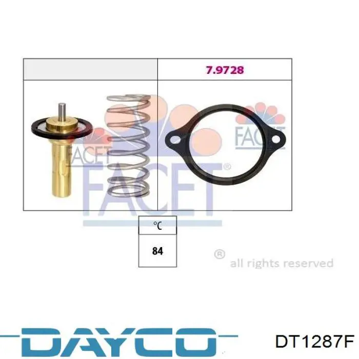 Купить DT1287F Dayco Автомобильный термостат