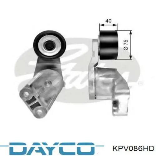 Приводной ремень агрегатов Dayco KPV086HD