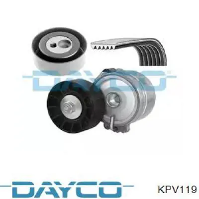 KPV119 Dayco ремень агрегатов приводной, комплект