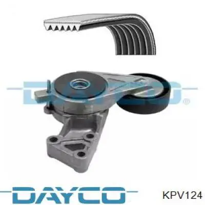 KPV124 Dayco ремень агрегатов приводной, комплект