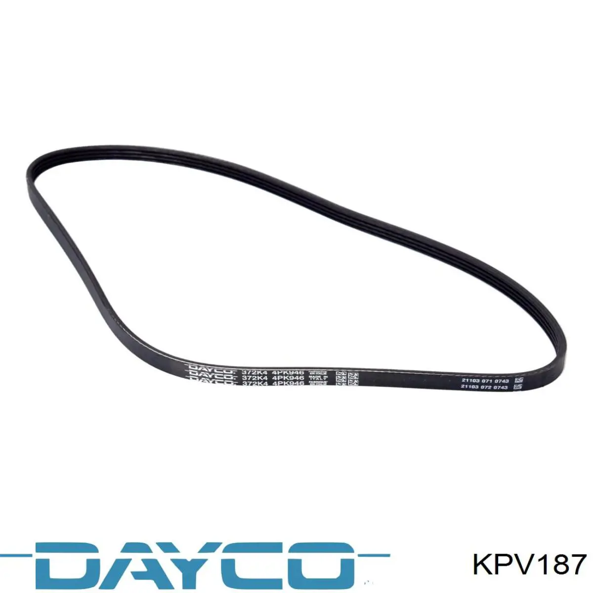 Ремень агрегатов приводной, комплект Dayco KPV187 цена, от 113.43 USD