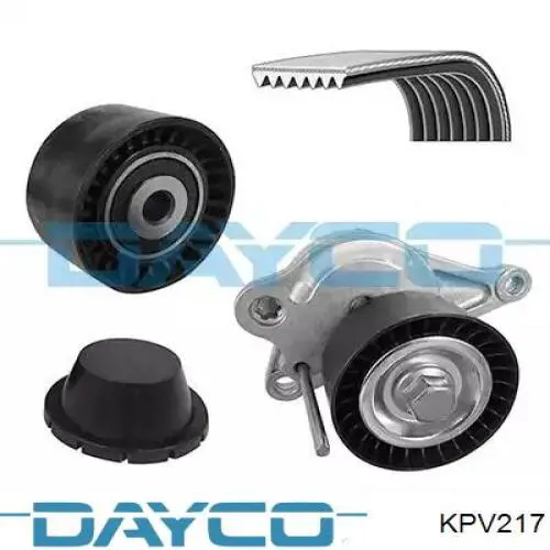KPV217 Dayco ремень агрегатов приводной, комплект