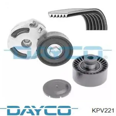 KPV221 Dayco ремень агрегатов приводной, комплект