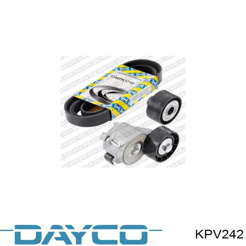 KPV242 Dayco ремень агрегатов приводной, комплект