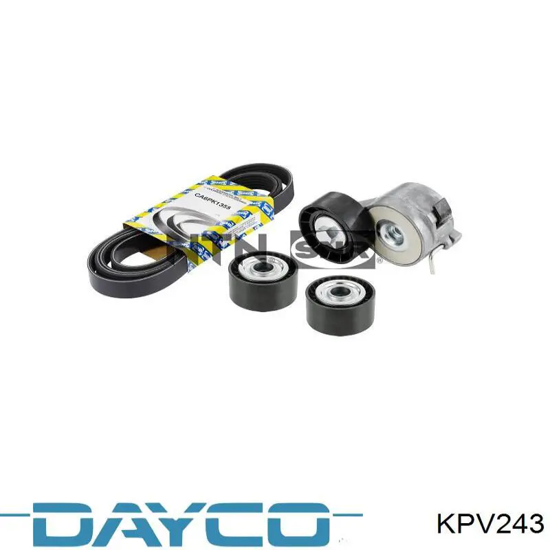 KPV243 Dayco Ремень приводной, комплект