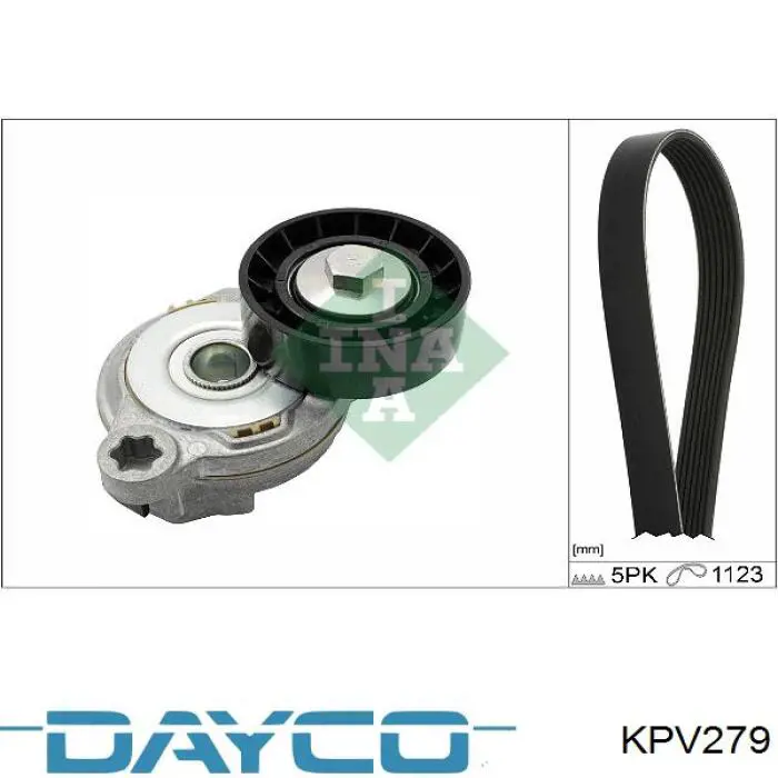 Ремень агрегатов приводной, комплект Dayco KPV279 цена, от 54.00 USD