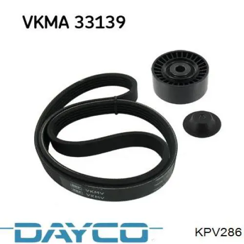Ремень агрегатов приводной, комплект Dayco KPV286 цена, от 19.10 USD