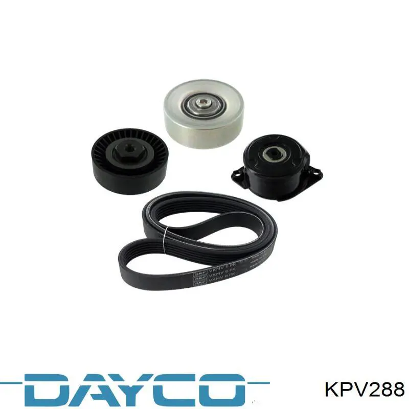 KPV288 Dayco Ремень приводной, комплект