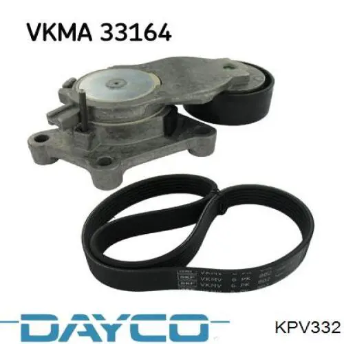 Ремень агрегатов приводной, комплект Dayco KPV332 цена, от 29.42 USD