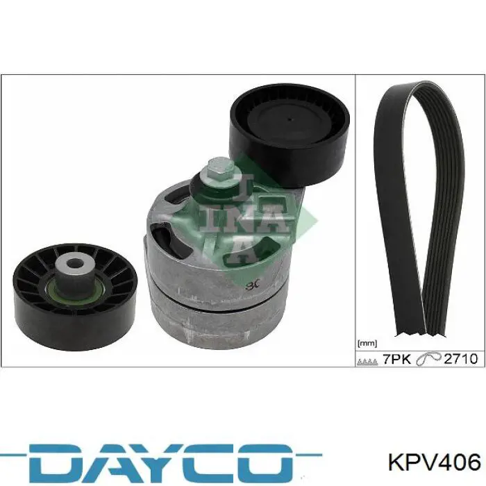 Купить KPV406 Dayco Ремень приводной