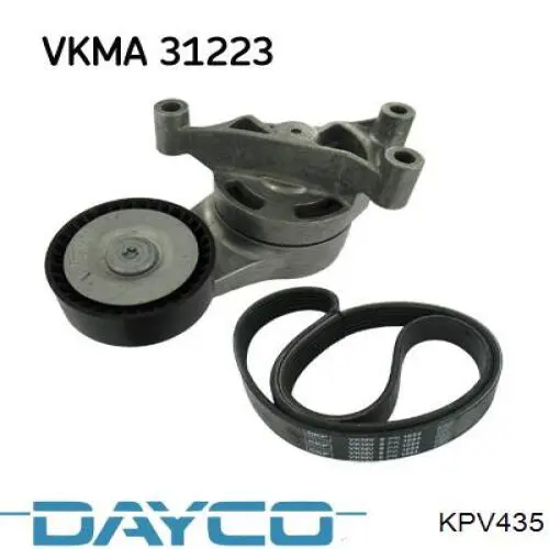 KPV435 Dayco Ремень приводной, комплект
