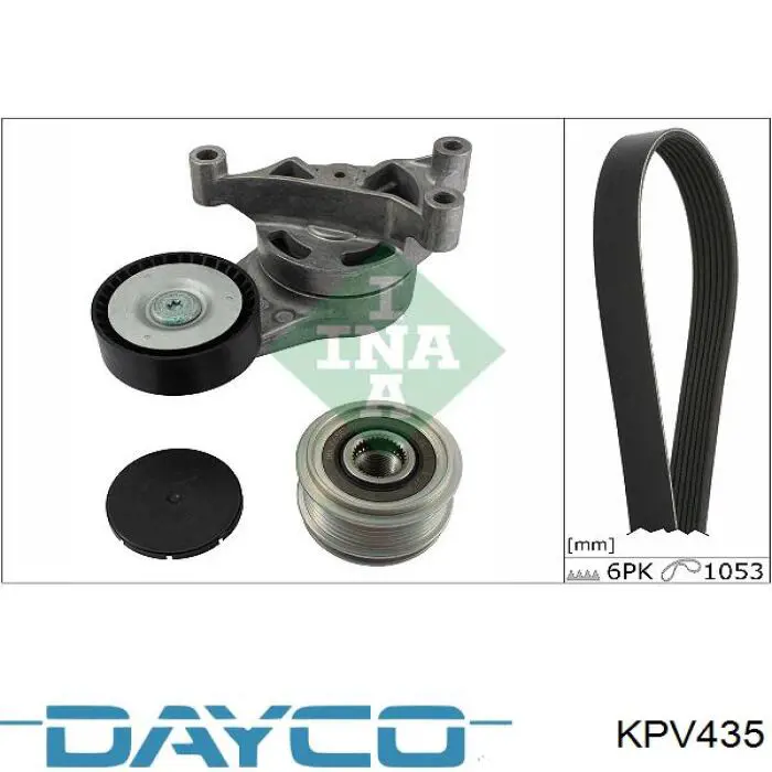 Купить KPV435 Dayco Ремень приводной
