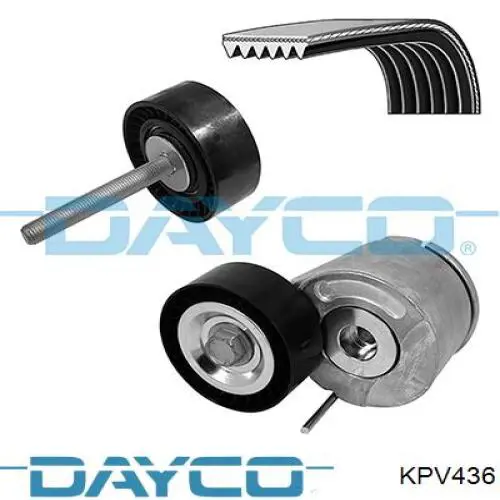Ремень агрегатов приводной, комплект Dayco KPV436 цена, от 62.58 USD