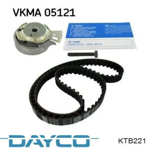 ГРМ ремни, комплект Dayco KTB221 цена, от 33.34 USD