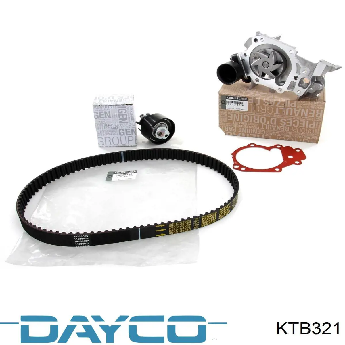 ГРМ ремни, комплект Dayco KTB321 цена, от 40.64 USD