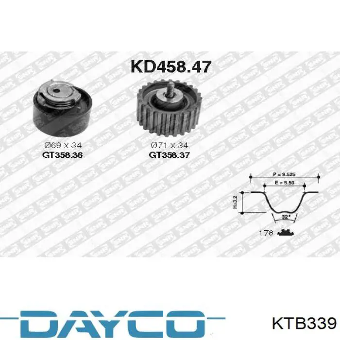 Купить 500055844 Iveco Комплект ГРМ
