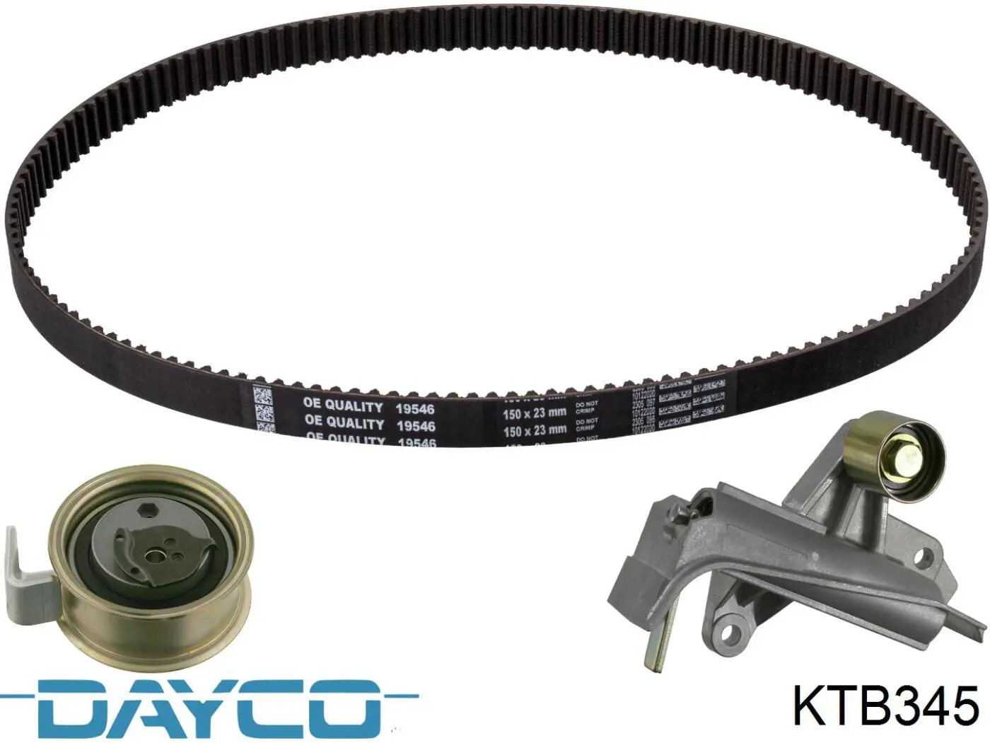 ГРМ ремни, комплект Dayco KTB345 цена, от 108.27 USD