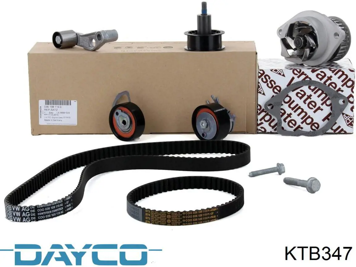 Комплект ГРМ KTB347 Dayco