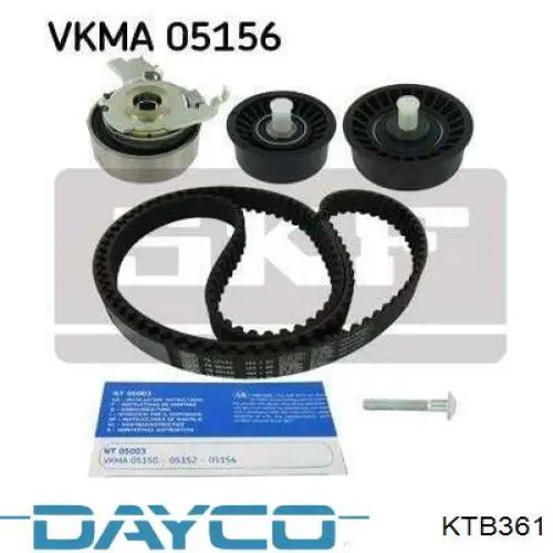 Купить KTB361 Dayco Комплект ГРМ