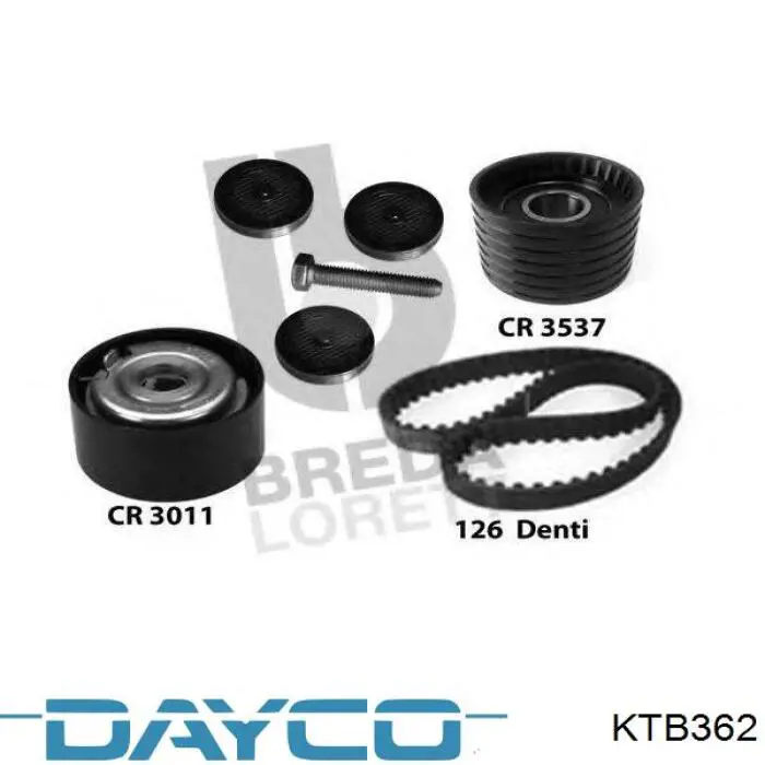 Купить KTB362 Dayco Комплект ГРМ