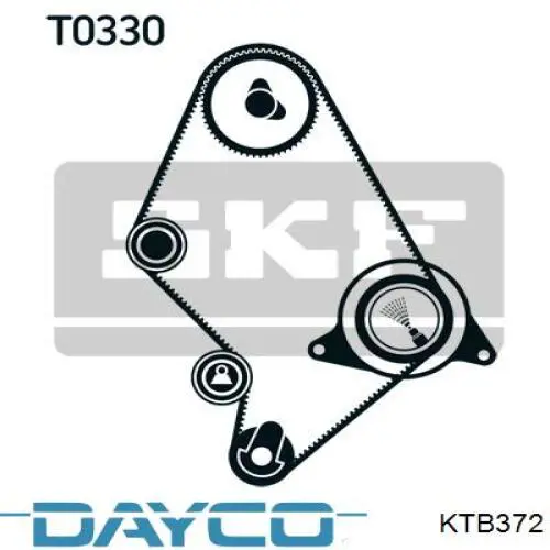 Купить KTB372 Dayco Комплект ГРМ