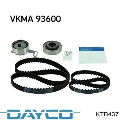 ГРМ ремни, комплект Dayco KTB437 цена, от 56.30 USD