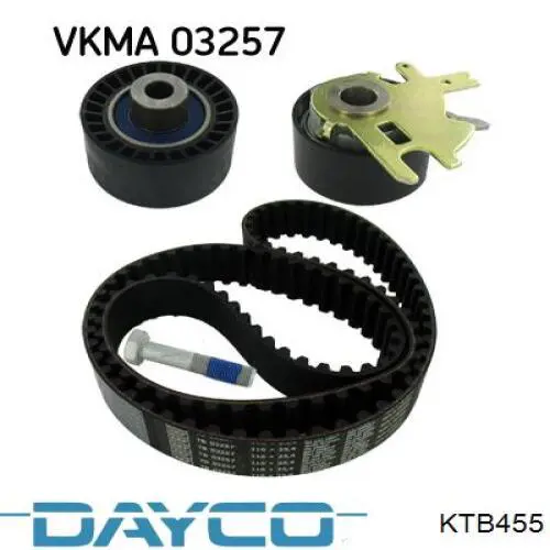 ГРМ ремни, комплект Dayco KTB455 цена, от 61.29 USD