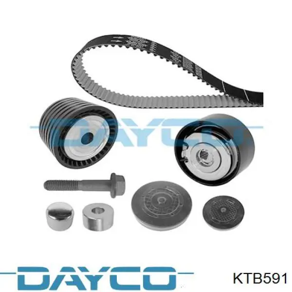 Ремень ГРМ, комплект Dayco KTB591