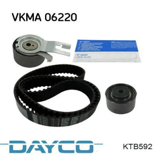 ГРМ ремни, комплект Dayco KTB592 цена, от 68.10 USD
