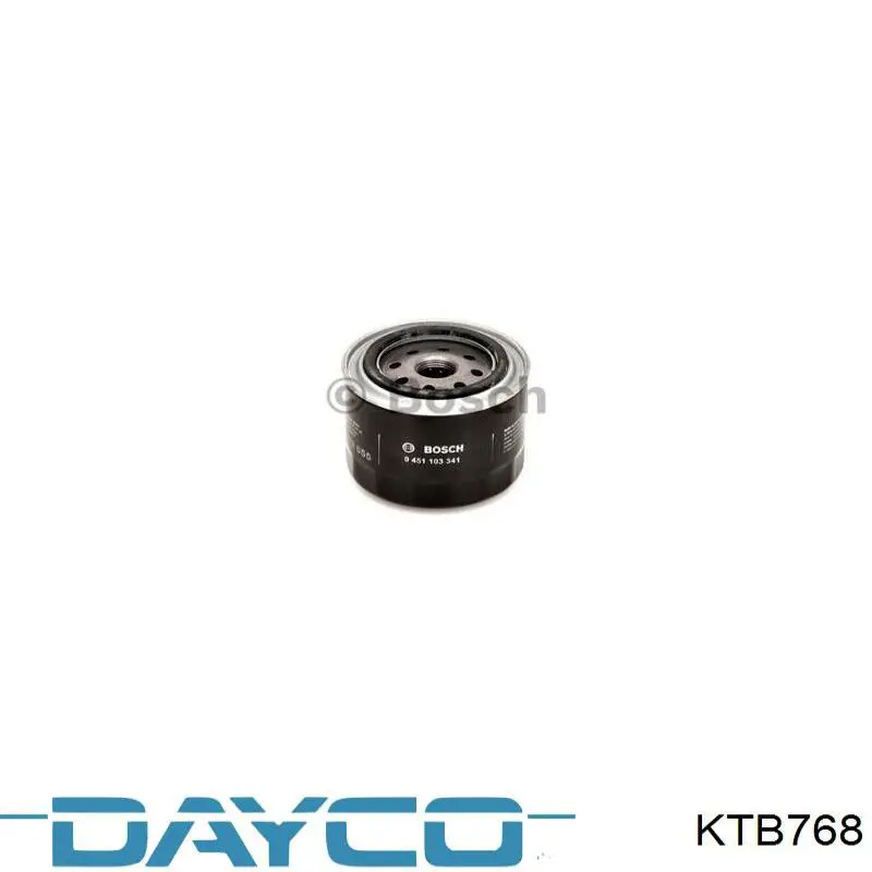 Ремень ГРМ, комплект Dayco KTB768