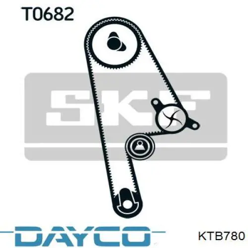 Купить KTB780 Dayco Комплект ГРМ