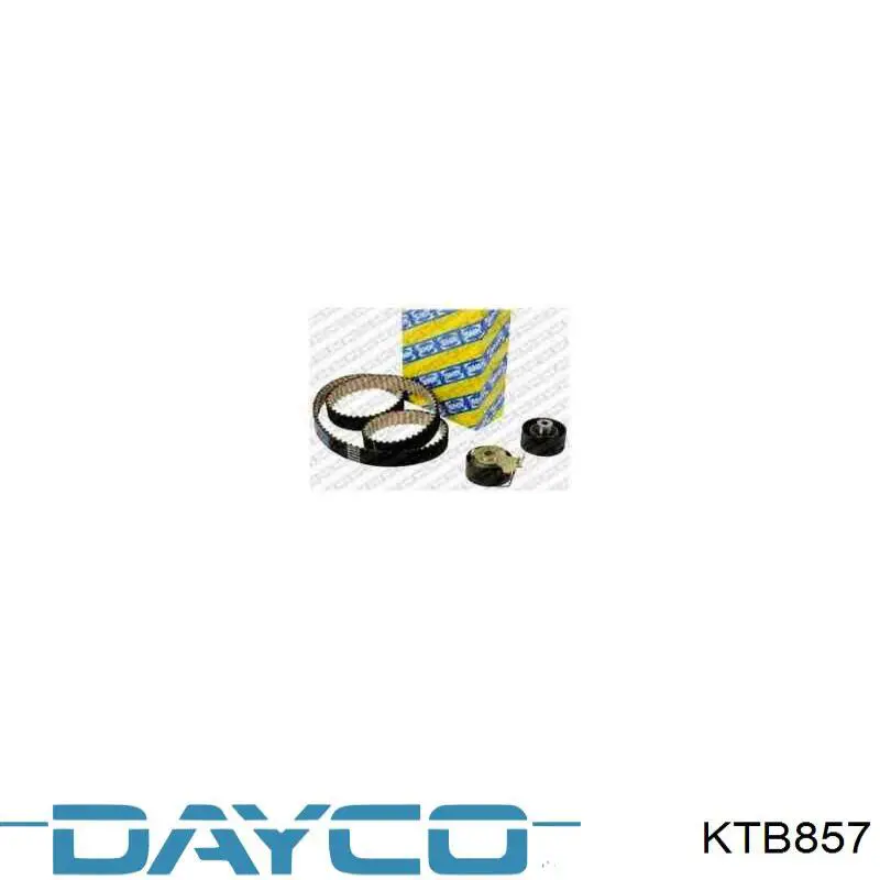 Ремень ГРМ, комплект Dayco KTB857