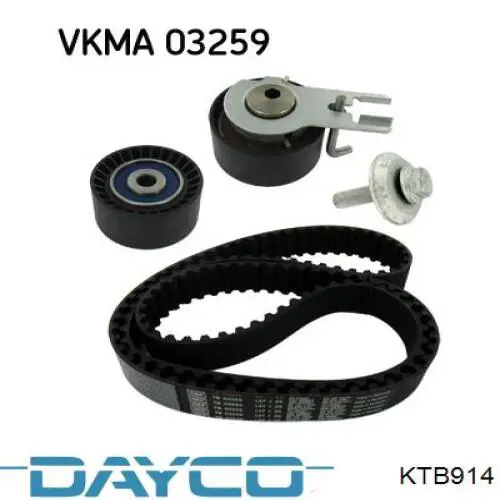 ГРМ ремни, комплект Dayco KTB914 цена, от 61.67 USD
