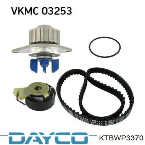 ГРМ ремни, комплект Dayco KTBWP3370 цена, от 69.57 USD