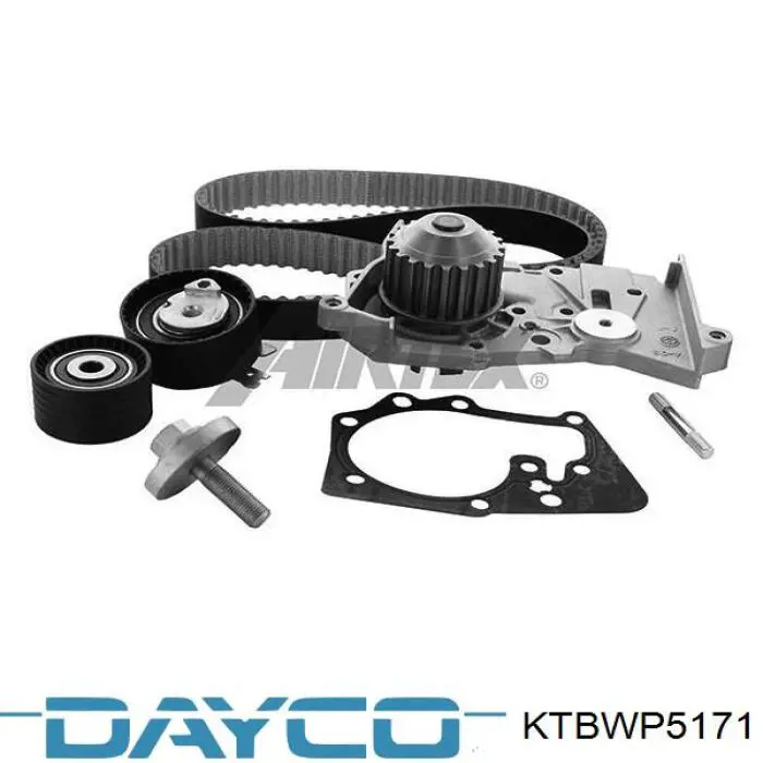 ГРМ ремни, комплект Dayco KTBWP5171 цена, от 5652.65 UAH