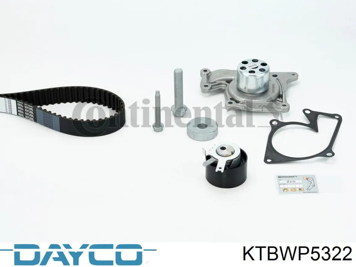 ГРМ ремни, комплект Dayco KTBWP5322 цена, от 110.32 USD