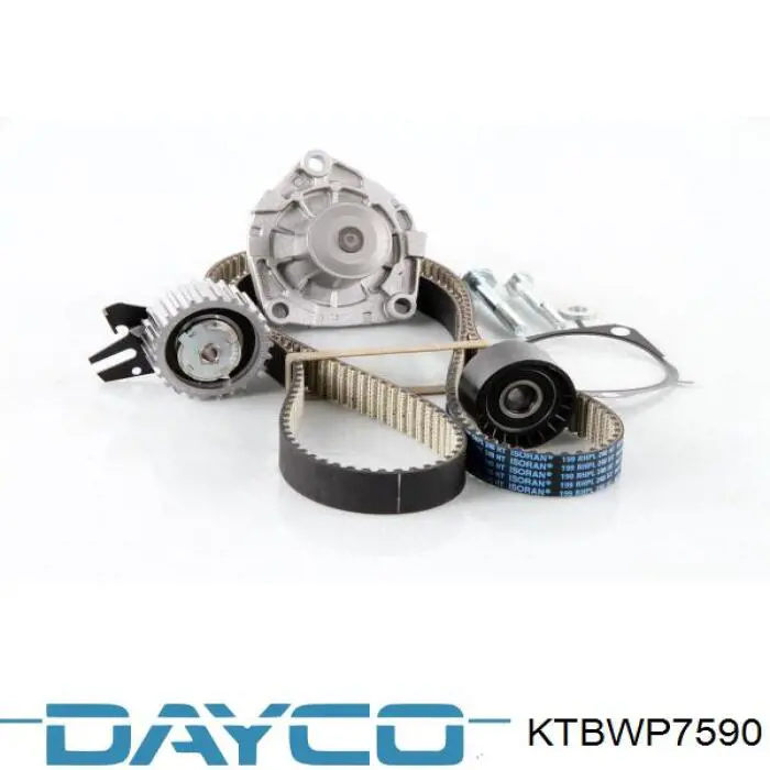 Ремень ГРМ, комплект Dayco KTBWP7590