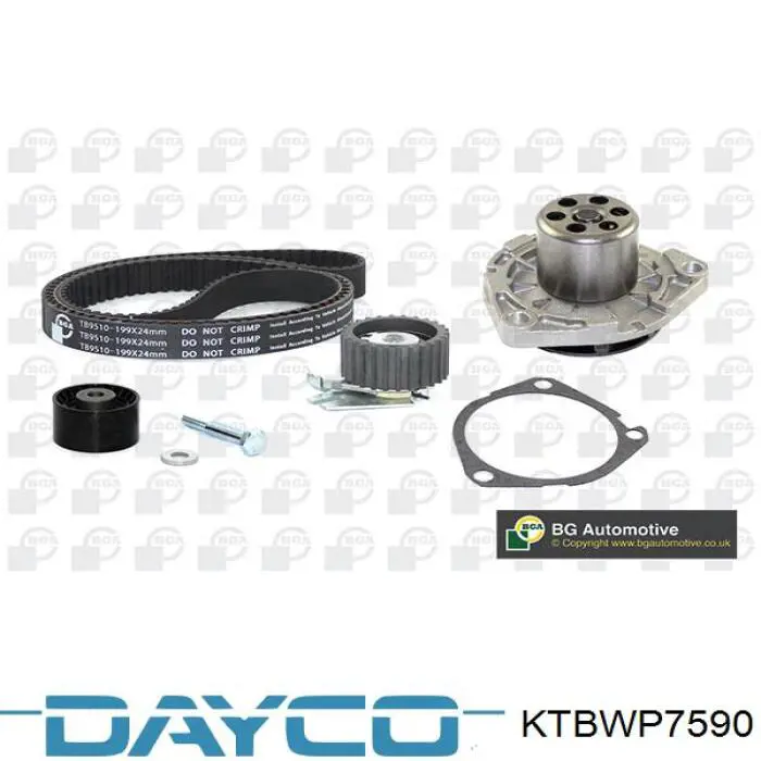 KTBWP7590 Dayco Комплект ремня ГРМ